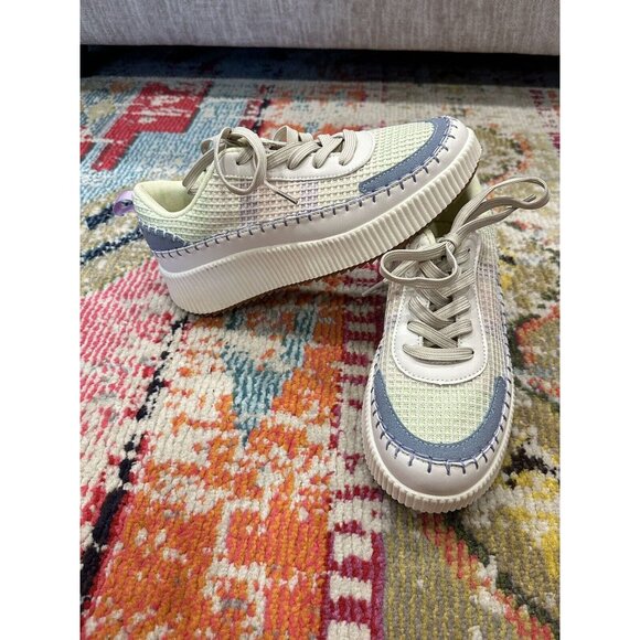 Nicole Miller Brita Multi Color Platform Sneakers | New Spring Color | NWOB Siz9 - Picture 3 of 6